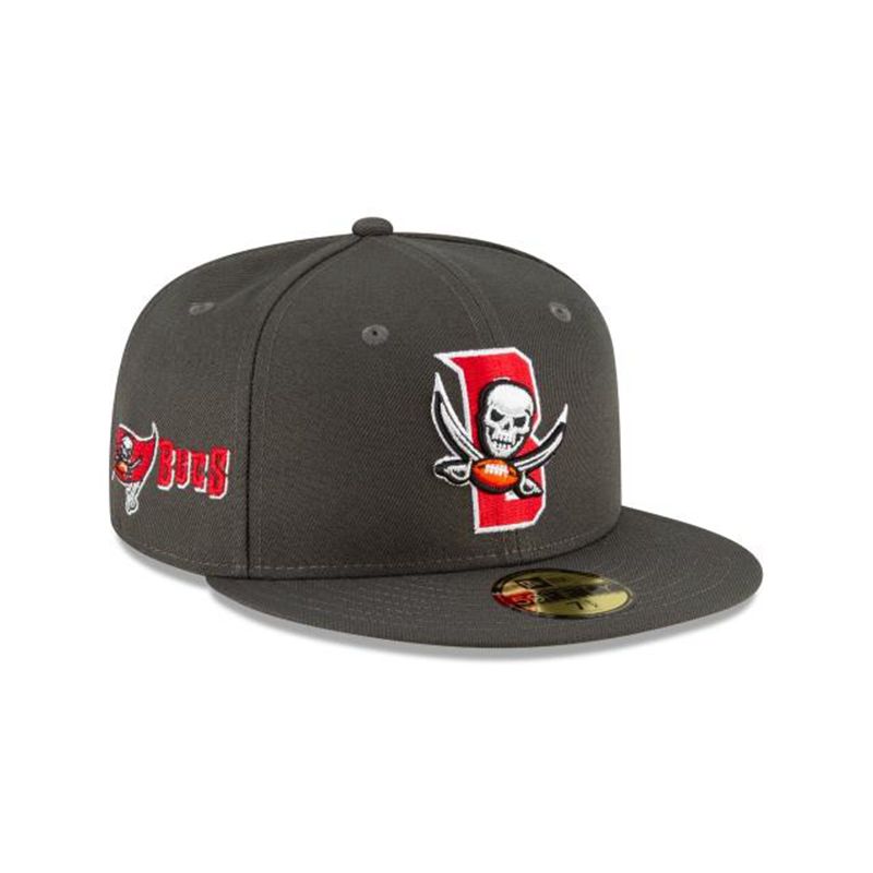 NFL Tampa Bay Buccaneers Logo Mix 59Fifty Fitted (VVE9363) - Red New Era Caps